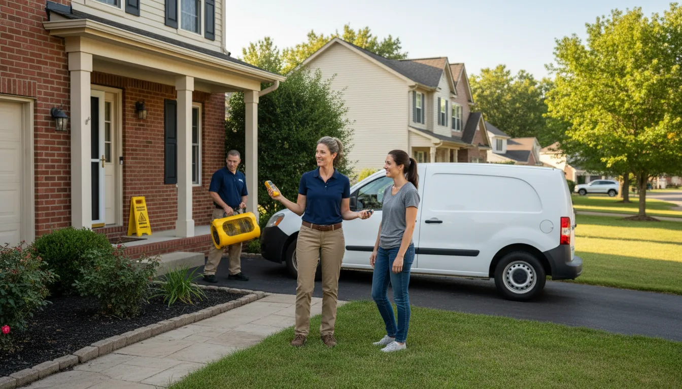 Residential water damage restoration in University Park, PA